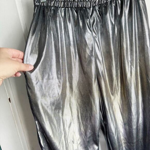Vintage L Rothschild Night Life for Lilli Ann Metallic Pull on Pants Retro Small - Picture 4 of 13